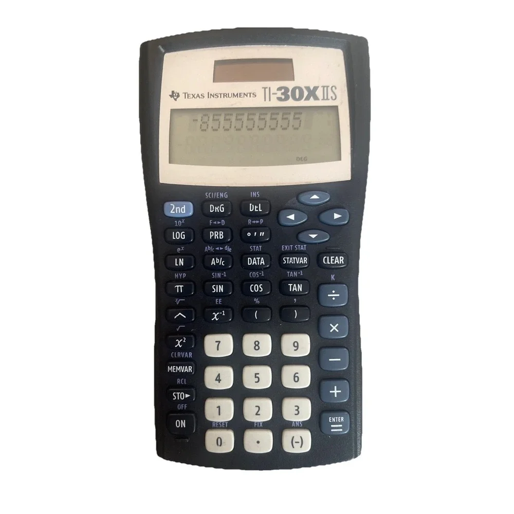 Texas Instruments Ti-30x IIS Scientific Calculator Ti30x2S Solar Black/Blue work
